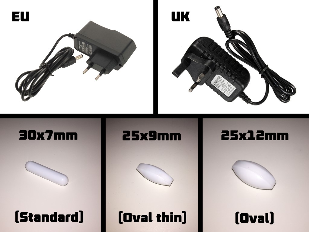 power adapter and stirbars